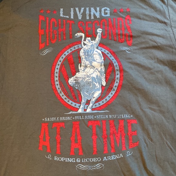 Cody James Men’s “Living Eight Seconds At A Time” T-Shirt - Picture 2 of 3